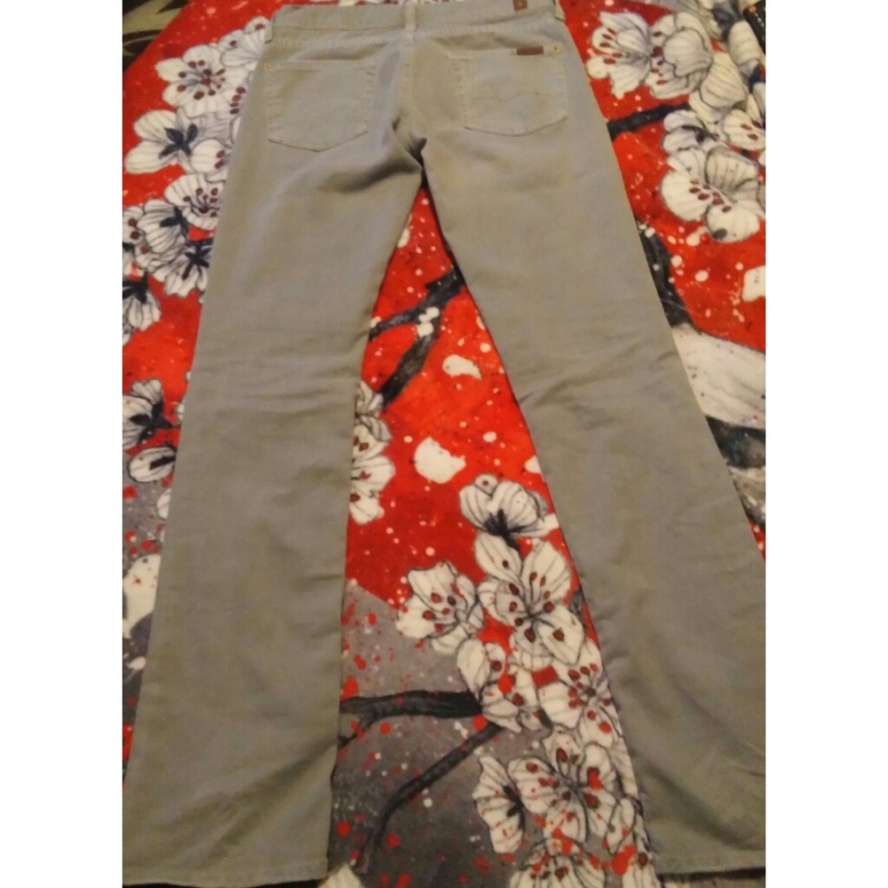 7FAM Grey Straight Leg Jeans sz 25 EUC